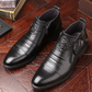 Men's Cap Toe Ankle Lace-up Dress Motorcycle Boots - Leather Zipper Booties (MSB2)(MSF6)(MSB3)(MSB5)(MSC1)(F13)