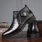 Men's Cap Toe Ankle Lace-up Dress Motorcycle Boots - Leather Zipper Booties (MSB2)(MSF6)(MSB3)(MSB5)(MSC1)(F13)