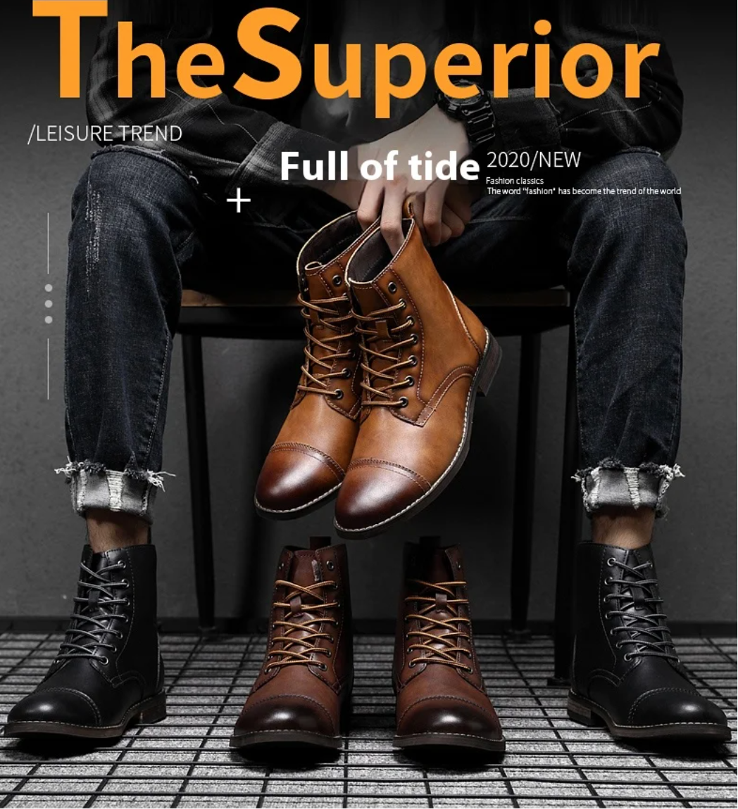 Winter / Spring Men Snow Boots - Warm Plush Men's Boots Pointy Winter Casual Boots (MSB2)(MSF6)(F16)(F13)