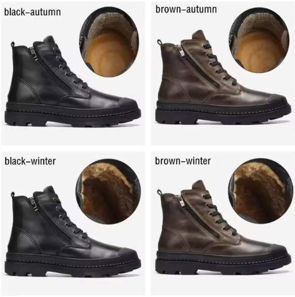 Winter / Spring Men Snow Boots - Warm Plush Men's Boots Pointy Winter Casual Boots (MSB2)(MSF6)(F16)(F13)