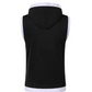 Cotton Hooded Sweatshirt - Gym Tank Tops - Casual Sleeveless Hoodie Vest Coat (TM7)(TM5)