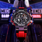 Men Watches 2019 Luxury Brand Smael Digital Wristwatches Men Clock Army Green Waterproof Dual Time 8014 Sport Watches Military