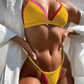 Sexy Women Triangle Backless Swimsuit - High Cut Swimwear - Female Brazilian Bathing Suit (D26)(TB8D)