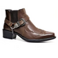 Men's Cap Toe Ankle Lace-up Dress Motorcycle Boots - Leather Zipper Booties (MSB2)(MSF6)(MSB3)(MSB5)(MSC1)(F13)