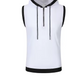 Cotton Hooded Sweatshirt - Gym Tank Tops - Casual Sleeveless Hoodie Vest Coat (TM7)(TM5)