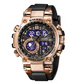 Men Watches 2019 Luxury Brand Smael Digital Wristwatches Men Clock Army Green Waterproof Dual Time 8014 Sport Watches Military