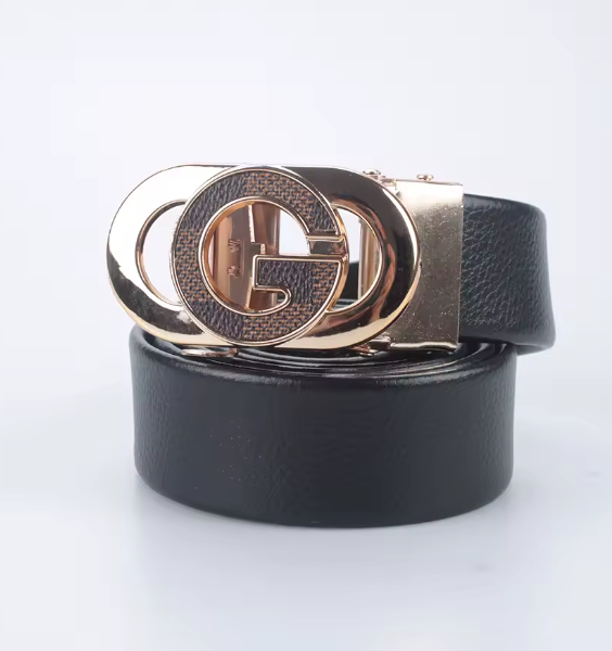 New Famous Brand Men's Belt High Quality Genuine Leather Belts Metal Automatic Buckle Luxury Designer Business Male Waist Band