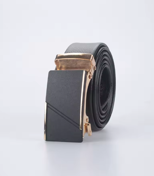 New Famous Brand Men's Belt High Quality Genuine Leather Belts Metal Automatic Buckle Luxury Designer Business Male Waist Band