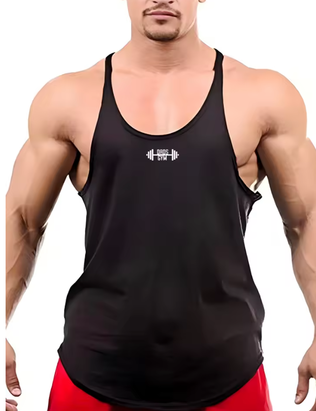 Trending Cotton Workout Gym Stringer Tank Top - Mens Muscle Sleeveless Sportswear - Bodybuilding Singlets (TM7)(1U101)(1U100)