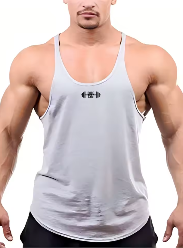 Trending Cotton Workout Gym Stringer Tank Top - Mens Muscle Sleeveless Sportswear - Bodybuilding Singlets (TM7)(1U101)(1U100)
