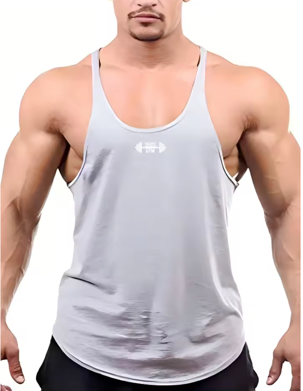 Trending Cotton Workout Gym Stringer Tank Top - Mens Muscle Sleeveless Sportswear - Bodybuilding Singlets (TM7)(1U101)(1U100)