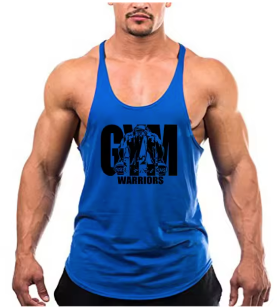 Trending Cotton Workout Gym Stringer Tank Top - Mens Muscle Sleeveless Sportswear - Bodybuilding Singlets (TM7)(1U101)(1U100)