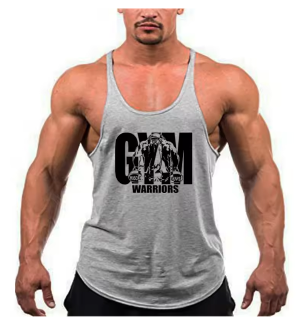 Trending Cotton Workout Gym Stringer Tank Top - Mens Muscle Sleeveless Sportswear - Bodybuilding Singlets (TM7)(1U101)(1U100)