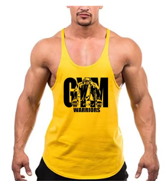 Trending Cotton Workout Gym Stringer Tank Top - Mens Muscle Sleeveless Sportswear - Bodybuilding Singlets (TM7)(1U101)(1U100)