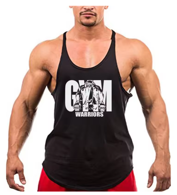 Trending Cotton Workout Gym Stringer Tank Top - Mens Muscle Sleeveless Sportswear - Bodybuilding Singlets (TM7)(1U101)(1U100)