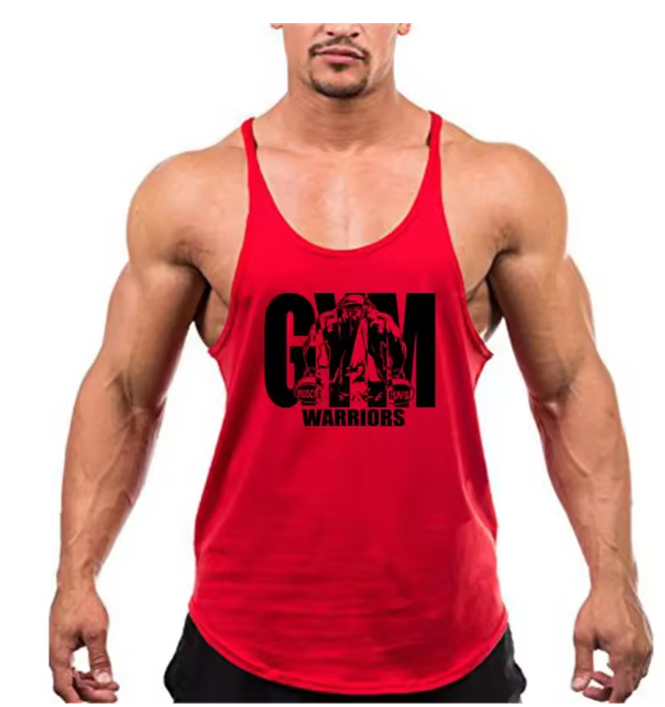 Trending Cotton Workout Gym Stringer Tank Top - Mens Muscle Sleeveless Sportswear - Bodybuilding Singlets (TM7)(1U101)(1U100)