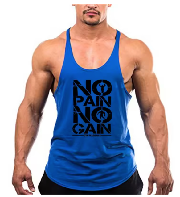 Trending Cotton Workout Gym Stringer Tank Top - Mens Muscle Sleeveless Sportswear - Bodybuilding Singlets (TM7)(1U101)(1U100)