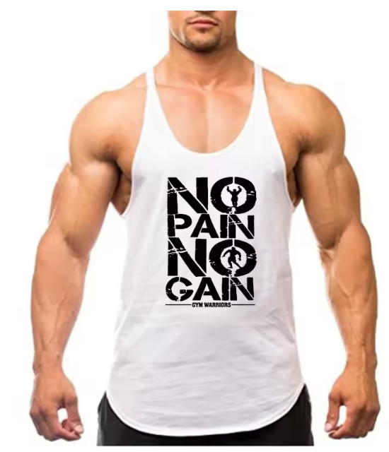 Trending Cotton Workout Gym Stringer Tank Top - Mens Muscle Sleeveless Sportswear - Bodybuilding Singlets (TM7)(1U101)(1U100)