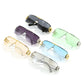 2023 New Fashion Rimless Sunglasses Luxury Women Men Golden Hinge Colorful PC Lens Brand Designer Fashion Model Eyewear UV400