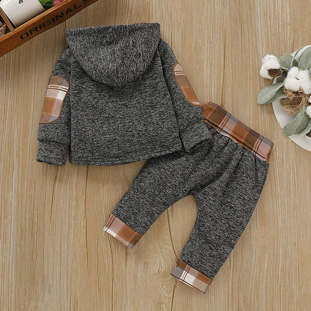 0-3 Years Toddler Baby Boy and Girl Clothing Set Infant Baby Clothes Long Sleeve Top + Long Pants 2Pcs Fashion Kids Outfit Suit