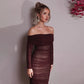 Off-shoulder Long Sleeve Sexy Maxi Dress For Women Autumn New Strapless Backless