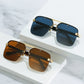 ZLY 2022 New Fashion Square Sunglasses Men Women Gradients Lens PC Alloy Frame Luxury Brand Designer Elegant Sun Glasses UV400