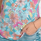 Floral Round Neck Short Sleeve Tee