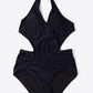 Tie Back Halter Neck One-Piece Swimsuit
