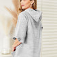 Ninexis Full Size Raglan Sleeve Ruffled Hoodie with Pocket