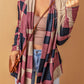 Plaid Open Front Cardigan