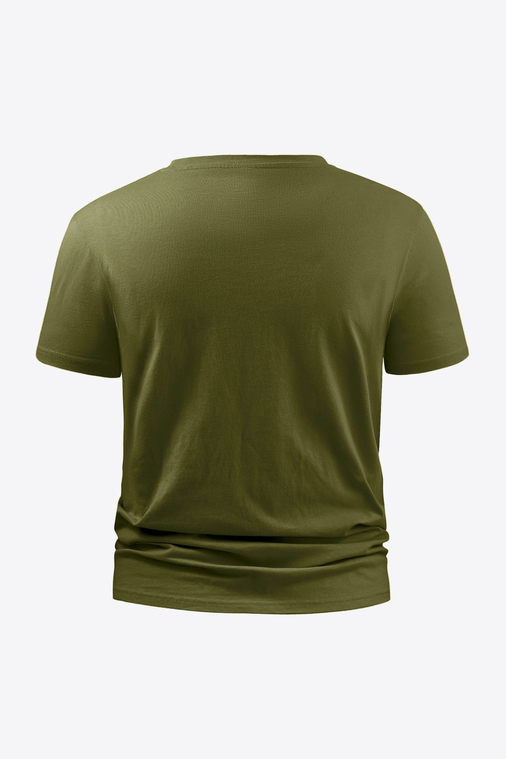 Slogan Graphic Round Neck Short Sleeve Tee