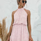 Floral Tied Sleeveless Mini Dress
