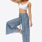 Floral Tie-Waist Tiered Culottes