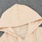 Zip-Up Ribbed Hoodie and Joggers Lounge Set