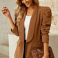 Puff Sleeve Shawl Collar Blazer