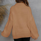 Half-Zip Lantern Sleeve Sweater
