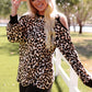 Leopard Cold-Shoulder Top