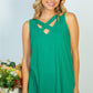 White Birch At A Crossroads Full Size Sleeveless Crisscross Top