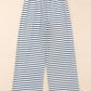 Striped Drawstring Waist Wide Leg Pants