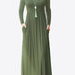 Round Neck Empire Waist Pocket Dress