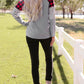 HAPPY VALENTINE DAY Mixed Print Long Sleeve Top