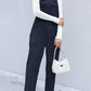 Button Detail Corduroy Overalls with Side Pockets
