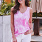 Tie-Dye V-Neck Tank Top