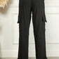 Blumin Apparel Full Size Elastic Waist Cuffed Cargo Pants