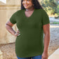 Basic Bae Full Size V-Neck Short Sleeve T-Shirt