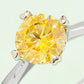 1 Carat Moissanite 925 Sterling Silver Solitaire Ring