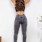 Zip Closure Skinny Jeans with Pockets