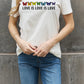 Simply Love Full Size LOVE IS LOVE IS LOVE Graphic Cotton Tee