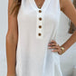 Buttoned V-Neck Tank