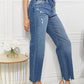 Kancan Full Size Melanie Crop Wide Leg Jeans